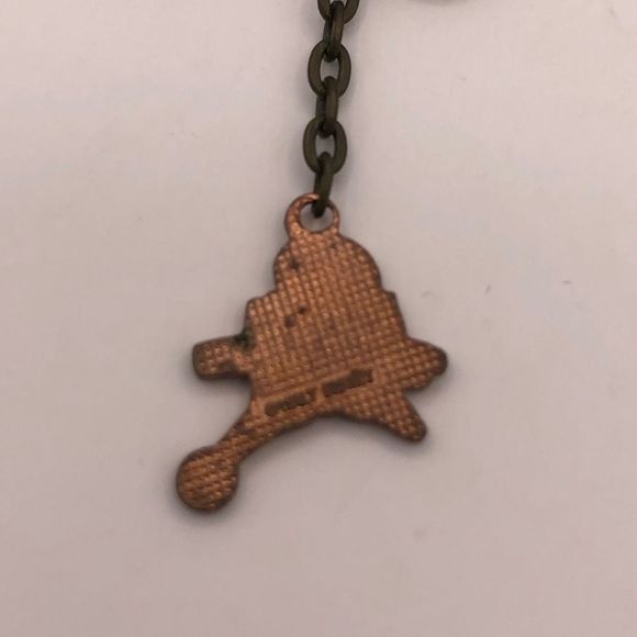 Disney 70’s Vintage V.I.N.CENT Robot Drop Chain Pendant Pierced Earrings RARE - Picture 6 of 8